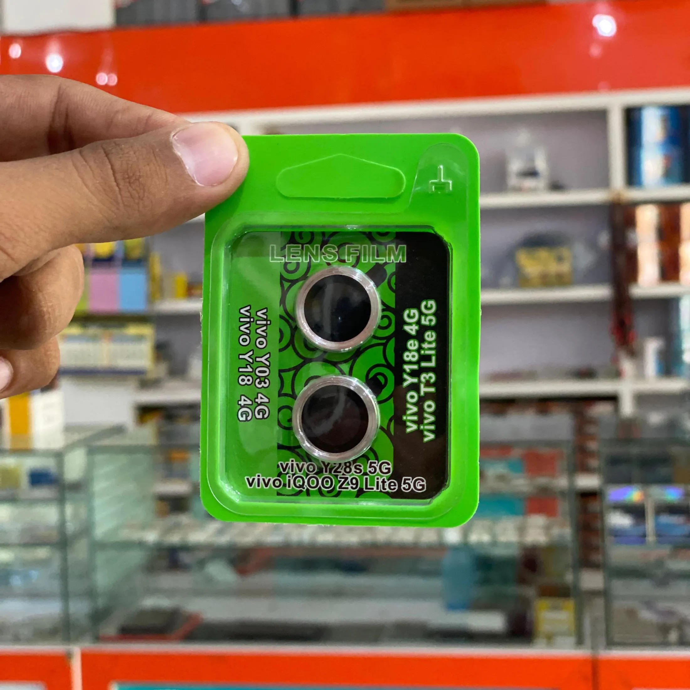 vivo T3 Lite Lens Ring Tempered Camera lens Glass protector .